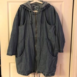 69 oversized four pocket coat